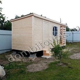 Готовая бытовка дачная с дровником фото