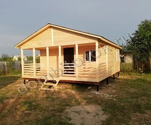 №13 Дачный дом с террасой, санузлом и тремя комнатами