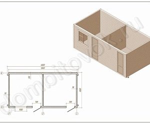 №7 Дачный домик шириной три метра