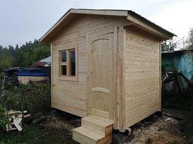 №30 Двухскатная крыша по длинной стороне бытовки