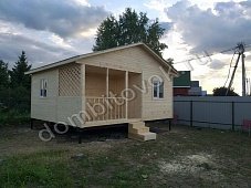 Домик садовый с террасой, прихожей и двумя спальнями фото