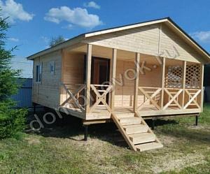 №13 Дачный дом с террасой, санузлом и тремя комнатами