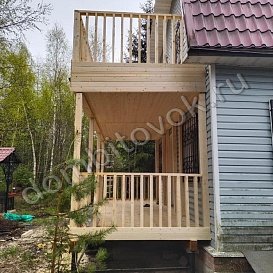 Терраса с балконом