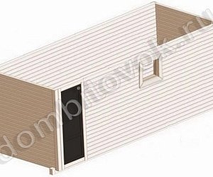 №12 Хозблок с металлической дверью