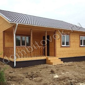 Дом 10х10 метров с двускатной крышей