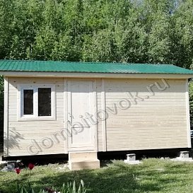 Фото бытовки 6х3м с двухскатной крышей