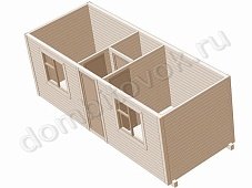 Фото бытовки распашонки с перегородками и хозяйственным помещением