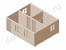 Дачный домик с тремя комнатами фото