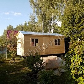 Сборка бытовки на участке фото