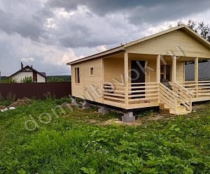 №13 Дачный дом с террасой, санузлом и тремя комнатами