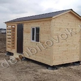 Бытовка с дровником