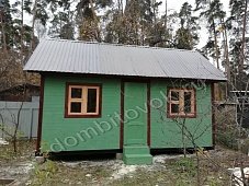 Садовый одноэтажный домик с тамбуром и двумя спальнями фото