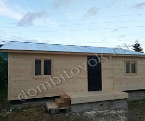 №15 Дачный дом с прихожей, двумя комнатами и кухней