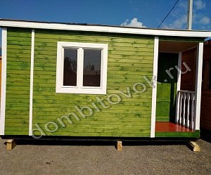  №5 Бытовка с крыльцом 1х1м и помещением для инвентаря (утепленная)