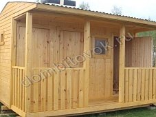 Душ с раздевалкой, туалетом и крыльцом для дачи фото