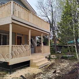 Терраса 6х2,3 метра с балконом