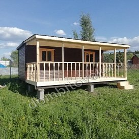 Веранда пристроенная к бытовке фото