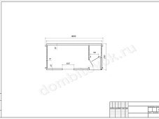 №8 Маленький садовый домик с крыльцом и хоз.помещением 1х1м