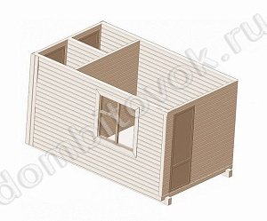 №28 Бытовка дачная с двумя хозблоками