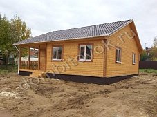 Домик садовый с террасой, прихожей и двумя спальнями фото