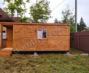 №12 Бытовка дачная с крыльцом 1х1м (утепленная)