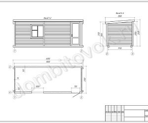 №1 Бытовка дачная стандарт (утепленная)