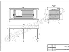 Бытовка дачная утепленная с двумя отдельными помещениями фото