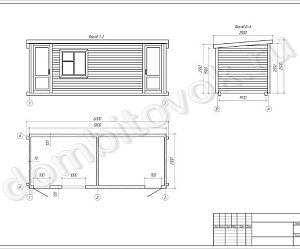 №7 Бытовка дачная с двумя отдельными помещениями (утепленная)