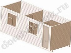 №29 Бытовка двухсекционная с небольшим тамбуром