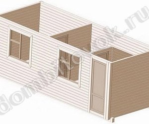 №29 Бытовка двухсекционная с небольшим тамбуром