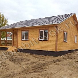 Домик садовый с террасой, прихожей и двумя спальнями