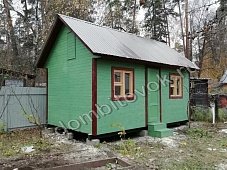 Садовый одноэтажный домик с тамбуром и двумя спальнями фото