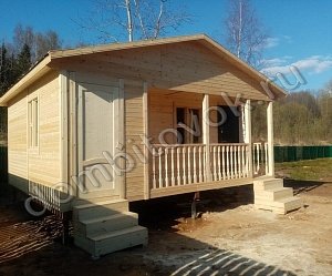 №6 Дачный домик с крылечком и двумя комнатами