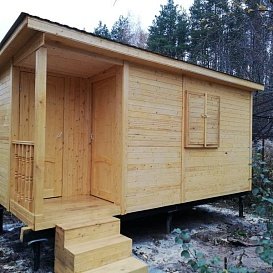 Бытовка дачная с крыльцом 2