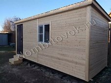 Бытовка дачная стандарт с тамбуром фото