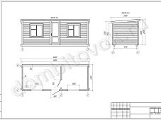 Фото бытовки распашонка с одной перегородкой