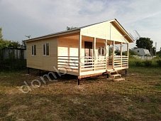 Дачный домик с верандой фото