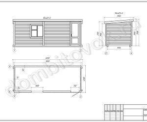 №1 Хозблок для дачи стандарт