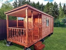 Бытовка дачная с верандой фото