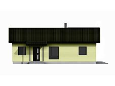 Одноэтажный дом с двухскатной крышей К1-7