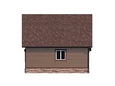 Двухэтажный дом с двухскатной крышей К2-5