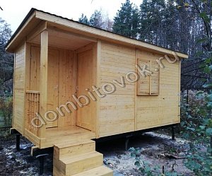 №4 Хозблок для дачи с крыльцом 1х1 метр