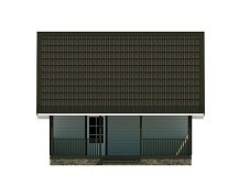 Двухэтажный дом с двухскатной крышей К2-9