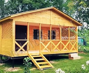 №5 Дачный домик трёхкомнатный с открытой верандой