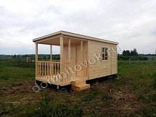 Бытовка дачная с верандой фото