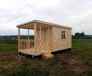 №4 Бытовка дачная с верандой 2х2,3 метра (утепленная)