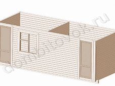 Фото хозблока с двумя отдельными помещениями