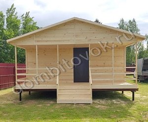 №5 Дачный домик трёхкомнатный с открытой верандой