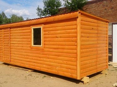 №19 Обработка бытовки снаружи "Пинотекс" (классик)