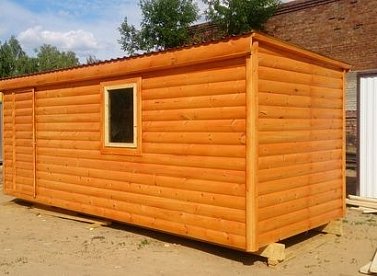 №19 Обработка бытовки снаружи "Пинотекс" (классик)